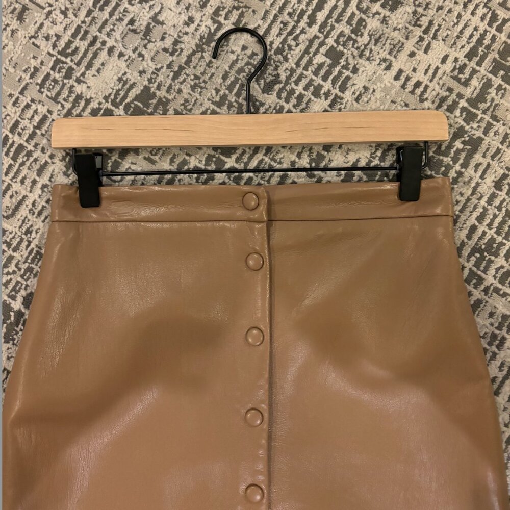 Wilfred Faux Leather Pencil Skirt